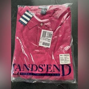 Lands’ End men’s short sleeve polo shirt. NWT. XXL.